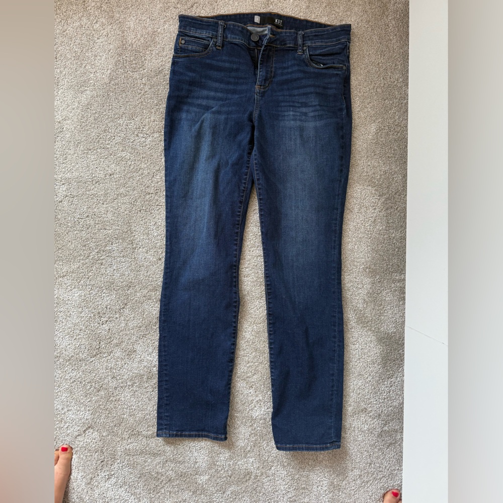Kut from the Kloth, Indigo Denim Jeans size 8, bootleg
